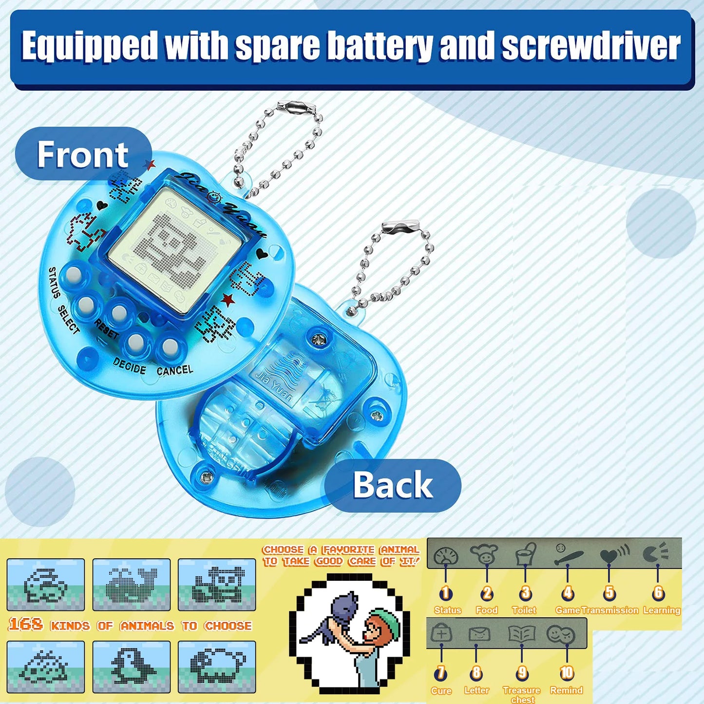 Kids Electronic Pets Game Tamagotchi Handheld Game Console Toy