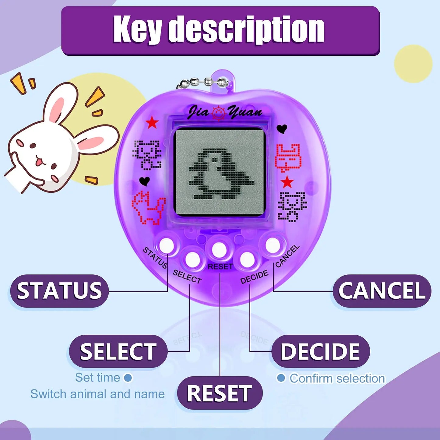 Kids Electronic Pets Game Tamagotchi Handheld Game Console Toy