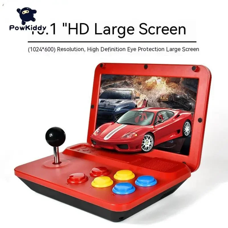 2023 New Powkiddy A13 10 Inch Large Screen Detachable Joystick Retro Game Players High-Definition Retro Mini Game Machine Gift