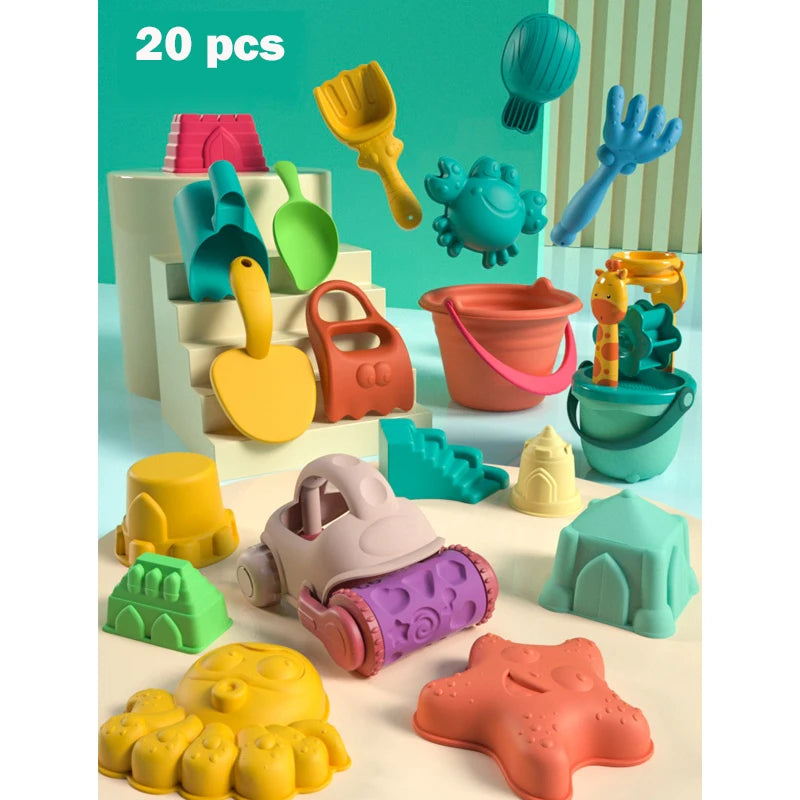 Summer Beach Toys for Kids Animal Model Seaside Beach Toys Digging Sand Tool with Shovel Water Game Play Swimming Bath Toys