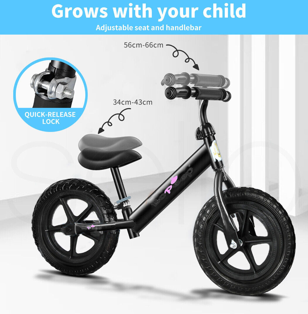Bopeep Kids Balance Bike Ride on Toys Push Bicycle Children Outdoor Toddler Safe