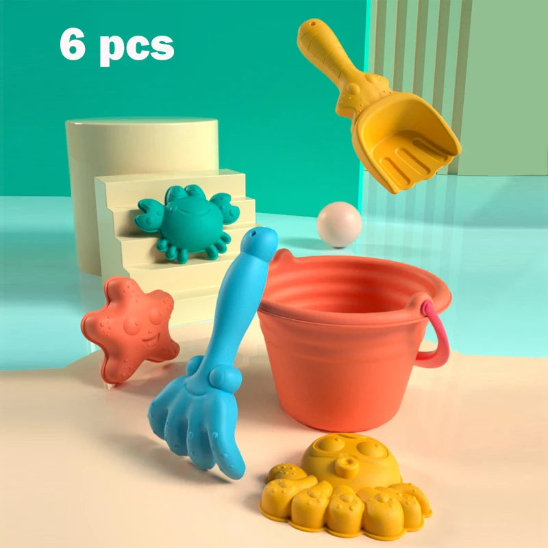 Summer Beach Toys for Kids Animal Model Seaside Beach Toys Digging Sand Tool with Shovel Water Game Play Swimming Bath Toys