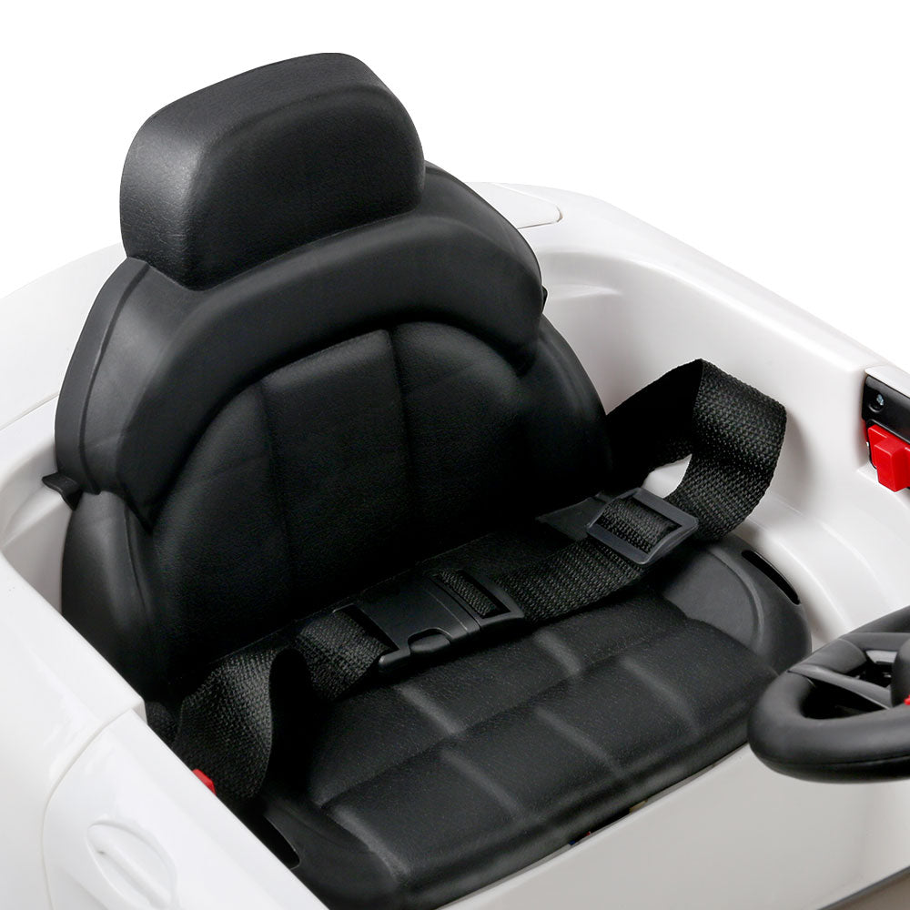 Kids Electric Ride On Car Cars Music Headlight Remote Control 12V White
