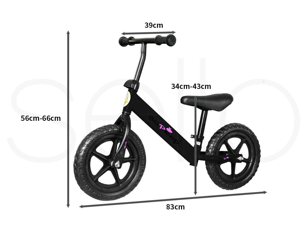 Bopeep Kids Balance Bike Ride on Toys Push Bicycle Children Outdoor Toddler Safe