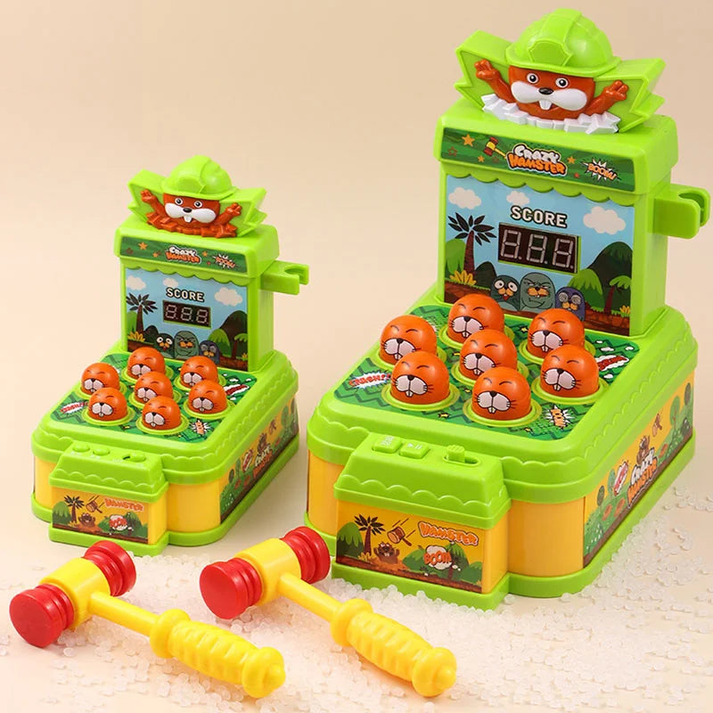 Whack a Mole Challenge Scoring Party Games Toys Electric Two Person Battle Table Games with Lights Music Cartoon Desktop Toys