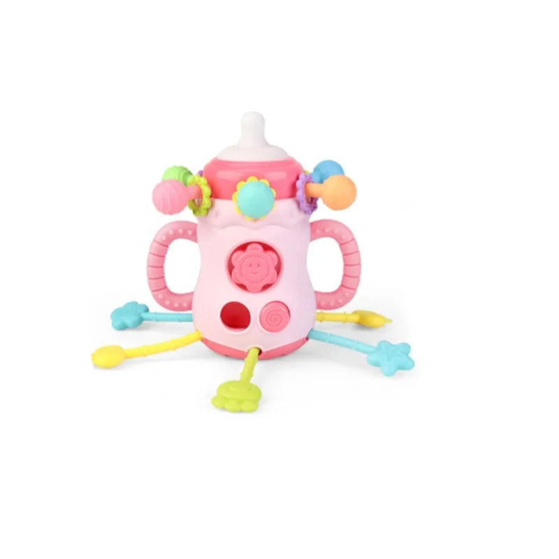 Baby Montessori Toys Pull String Sensory Toys Baby 6 12 Months Silicone Develop Teething Activity Toys for Kids Educational Toys