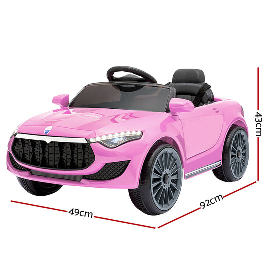 Kids Electric Ride On Car Toys Cars Headlight Music Remote Control 12V Pink