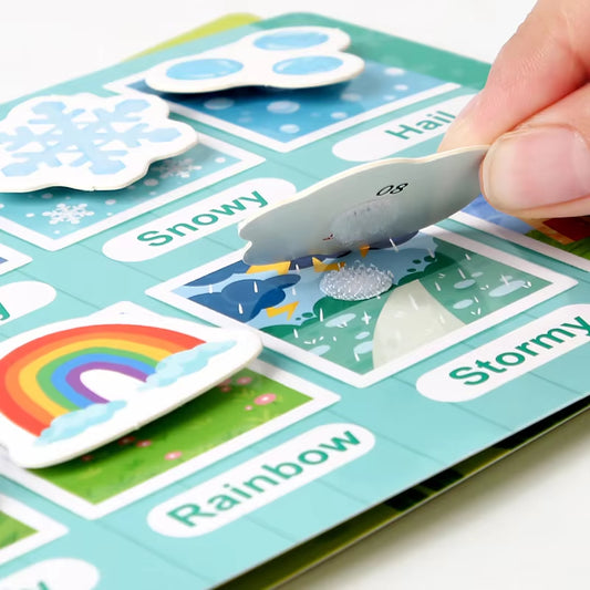 Montessori Baby Busy Book Sticker Quiet Book for Kids Early Educational Toy Toddlers Matching Puzzles Game Learning Toys Gifts